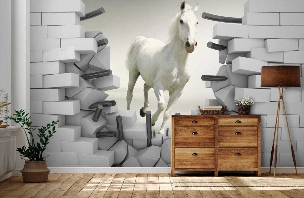 Horse running through a wall u14352pih1 1024x666 - Horse running through a wall