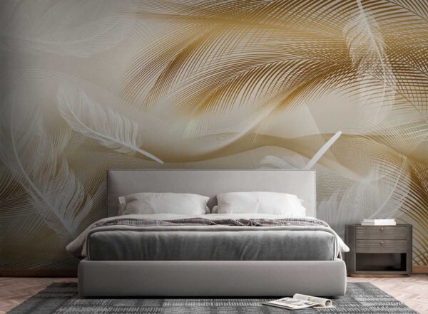 Elegant feathers in soft waves. Elegant feathers in soft waves.