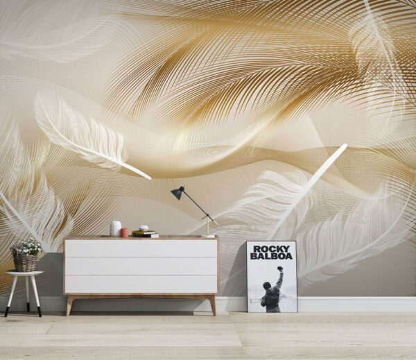 Elegant feathers in soft waves. Elegant feathers in soft waves.