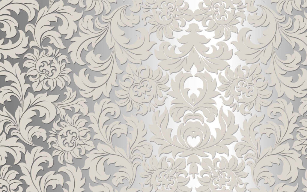 White and grey floral pattern White and grey floral pattern