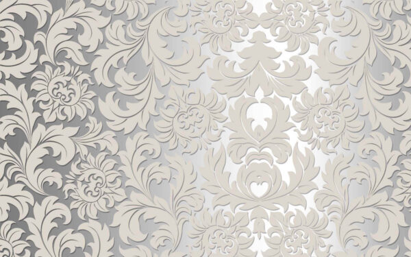 White and grey floral pattern White and grey floral pattern