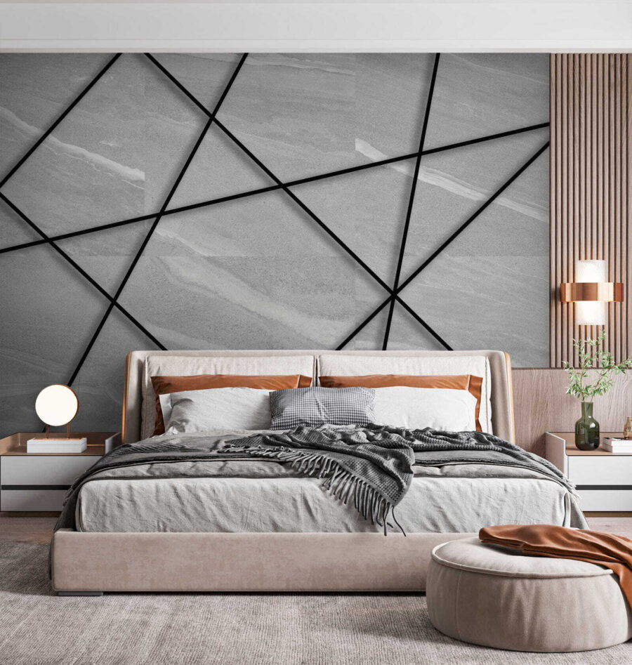 Black lines on a white surface