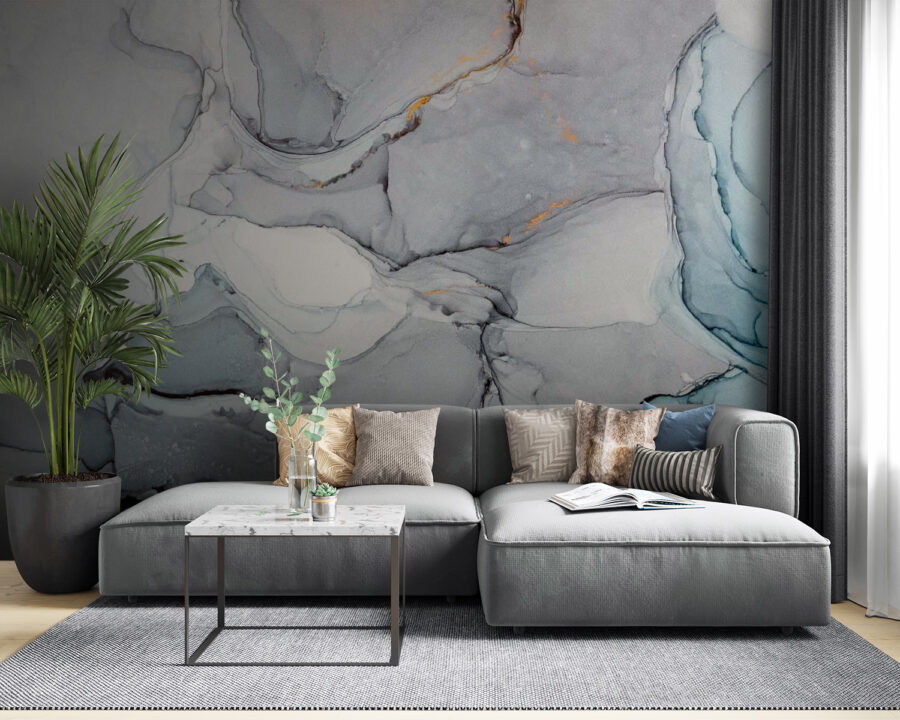 Abstract swirls of muted colors