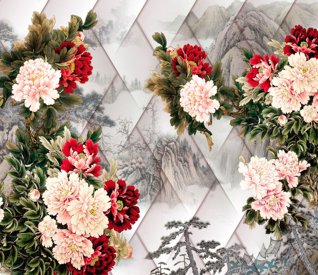 Group of flowers on a white background Group of flowers on a white background