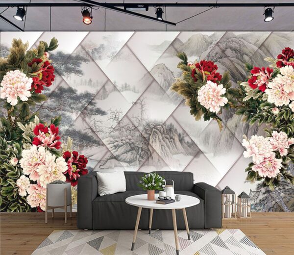 Group of flowers on a white background Group of flowers on a white background