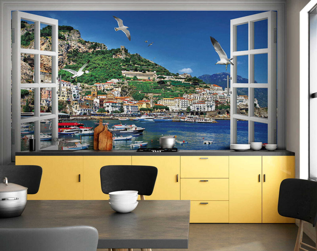 u16498pik3m 1024x810 - Window with a view of a city and boats - tegory