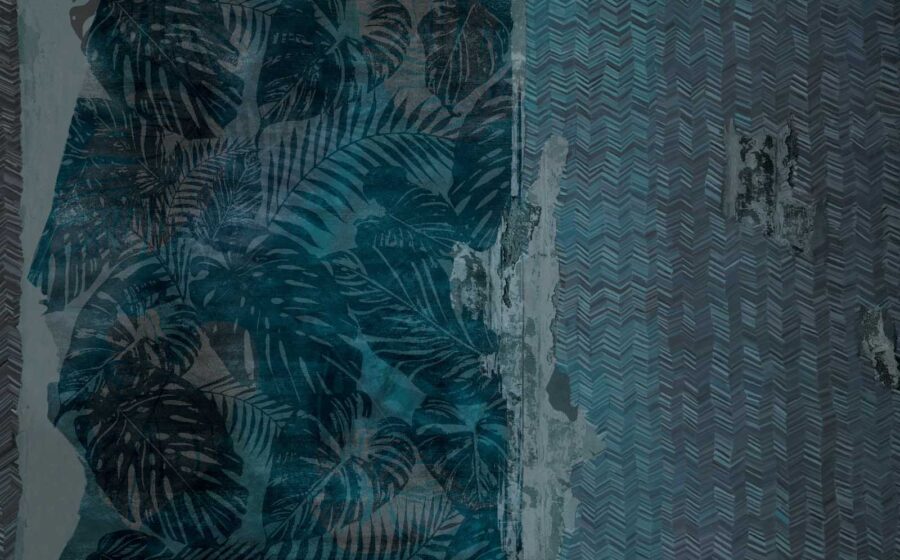 Blue and black pattern