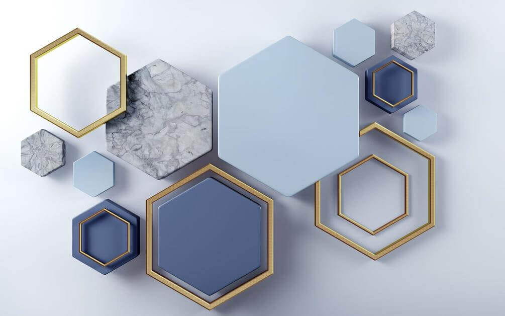 Dynamic geometric shapes on display Dynamic geometric shapes on display