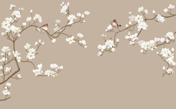 Couple of birds on a tree branch Couple of birds on a tree branch