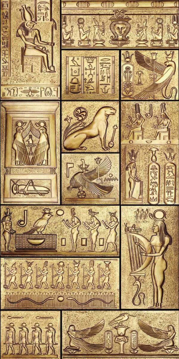 Collage of ancient egyptian symbols Collage of ancient egyptian symbols
