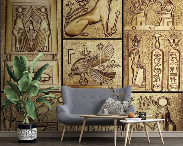 Collage of ancient egyptian symbols Collage of ancient egyptian symbols