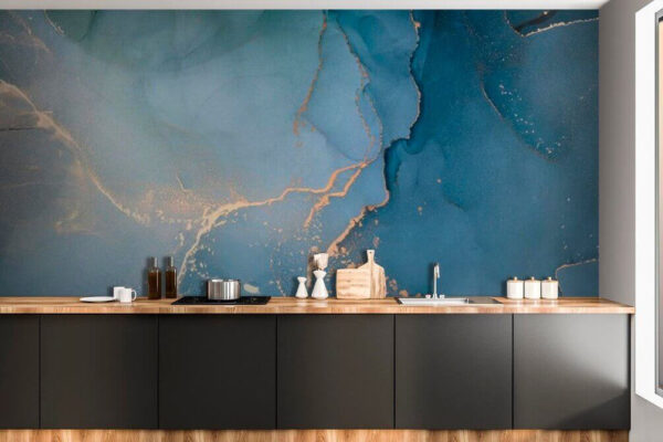 Azure artistry with amber accents. Azure artistry with amber accents.