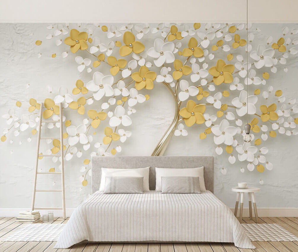 Floral tree with delicate blossoms u31184pib1 - Floral tree with delicate blossoms - tegory