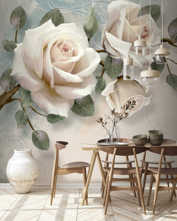 Delicate roses with soft butterflies u31353pik1 600x750 - Delicate roses with soft butterflies