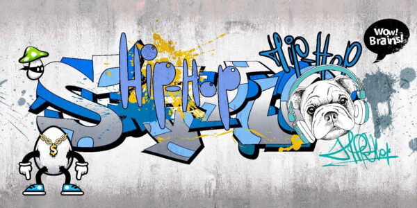 Graffiti on a wall Graffiti on a wall