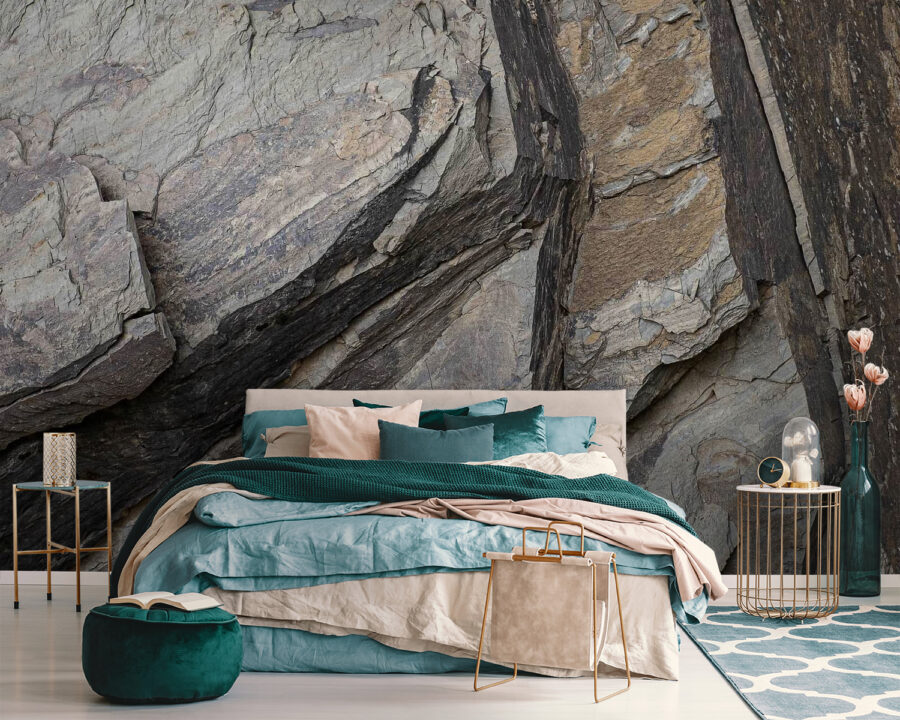 Natural patterns in layered rock formations
