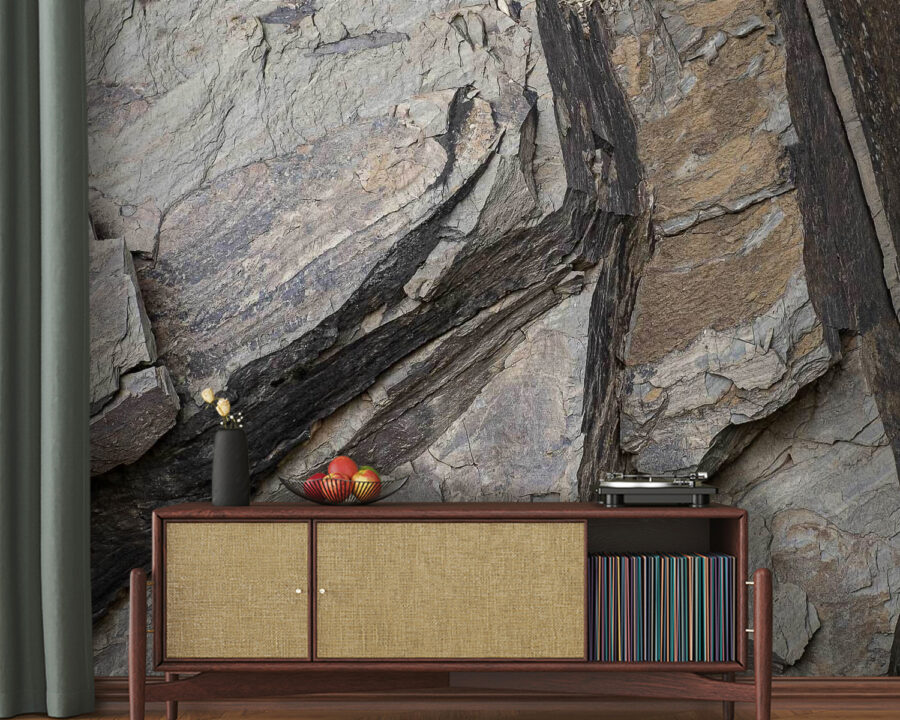 Natural patterns in layered rock formations