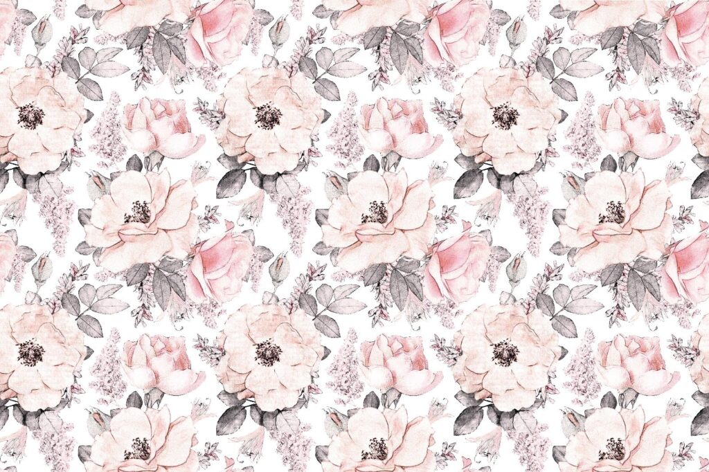 Pattern of flowers and leaves Pattern of flowers and leaves