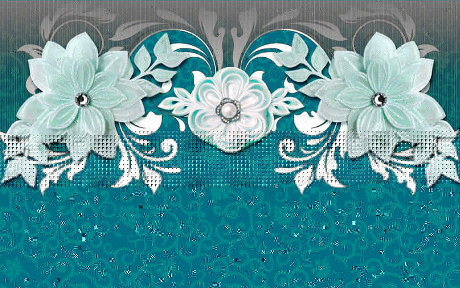 Blue and white floral design Blue and white floral design