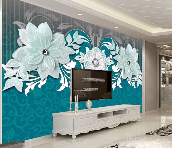 Blue and white floral design Blue and white floral design