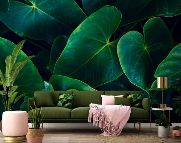 Lush green leaves in harmony Lush green leaves in harmony