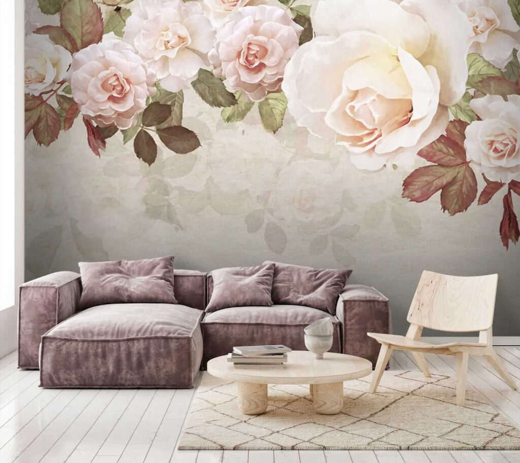 Group of flowers on a white background Group of flowers on a white background