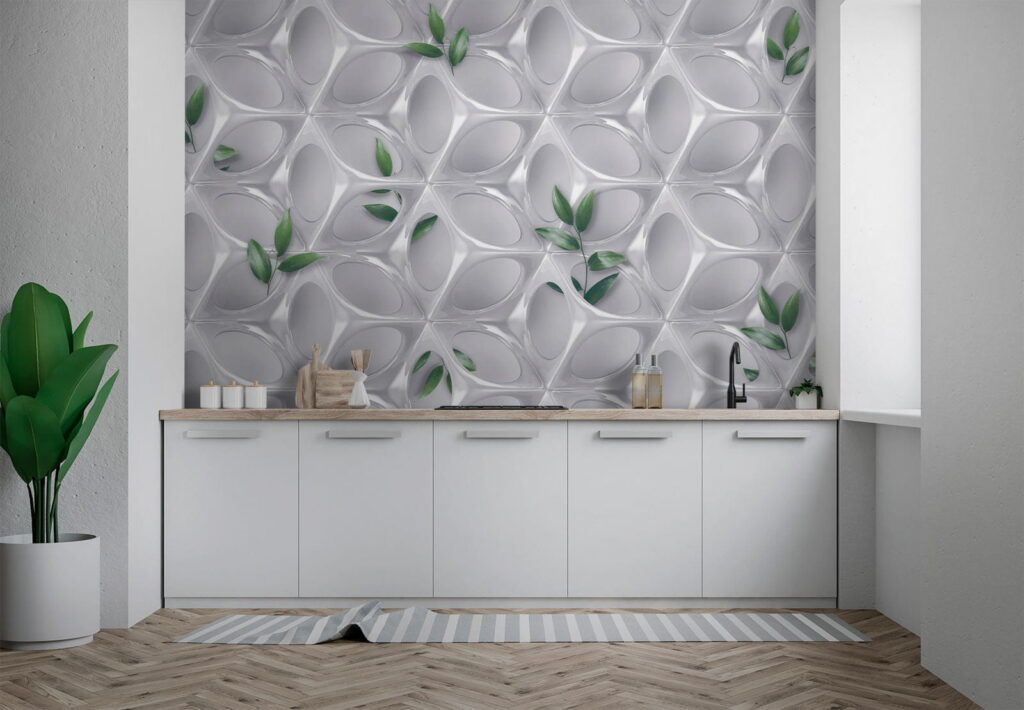 White wall with green leaves u41676pik1 1024x710 - White wall with green leaves - tegory