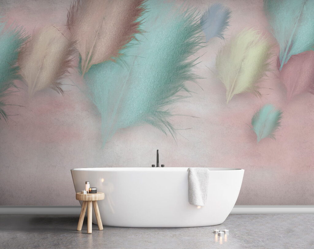 Group of feathers on a pink background u41743pit1 1024x812 - Group of feathers on a pink background - tegory