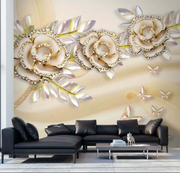 Elegant roses with delicate butterflies. Elegant roses with delicate butterflies.