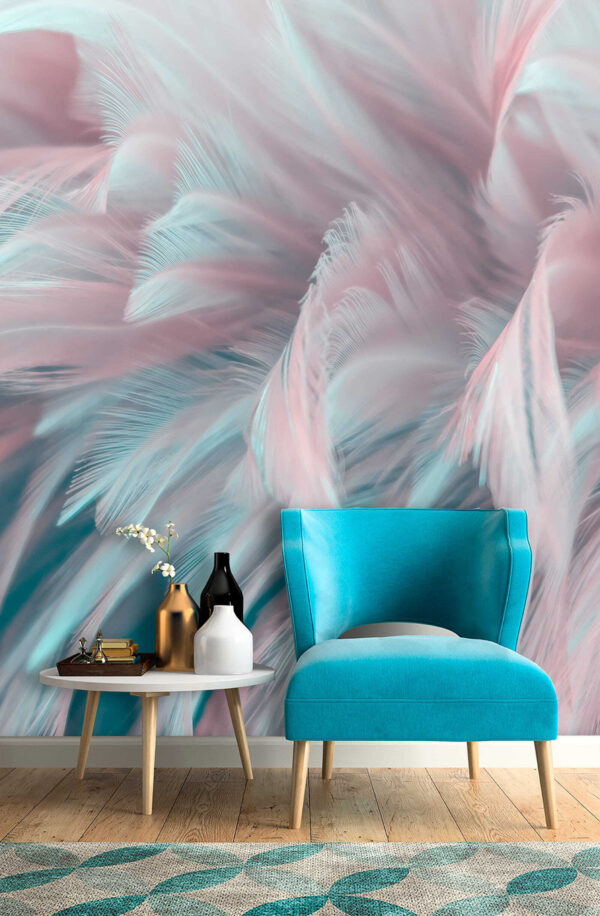 Delicate feathers in soft colors. Delicate feathers in soft colors.