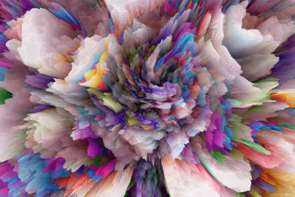 Colorful explosion of paint Colorful explosion of paint