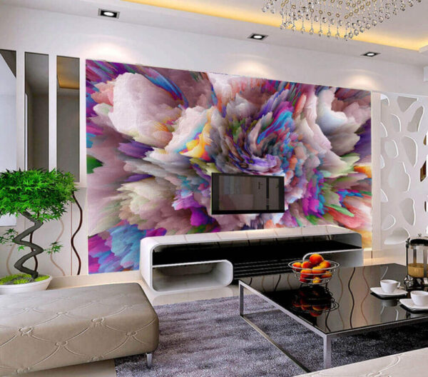 Colorful explosion of paint Colorful explosion of paint