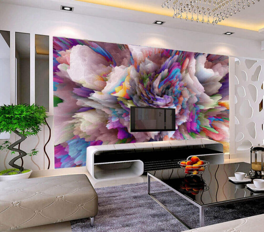 Colorful explosion of paint Colorful explosion of paint
