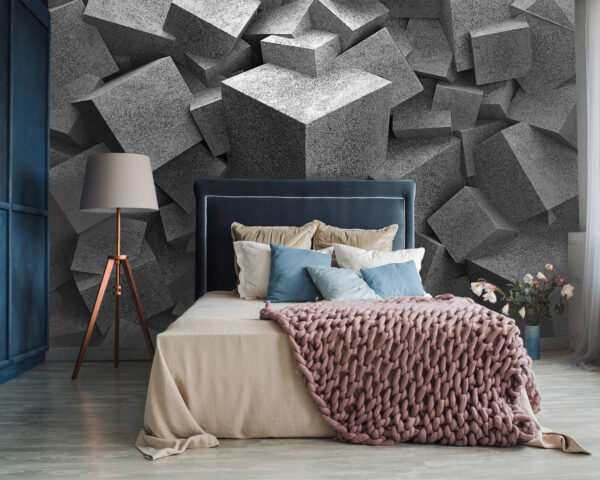 Pile of grey cubes Pile of grey cubes