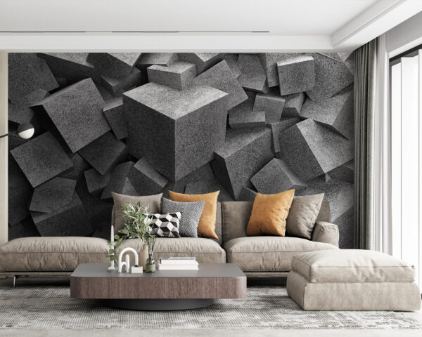 Pile of grey cubes Pile of grey cubes