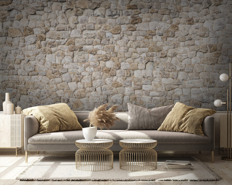 Natural stone wall texture and pattern