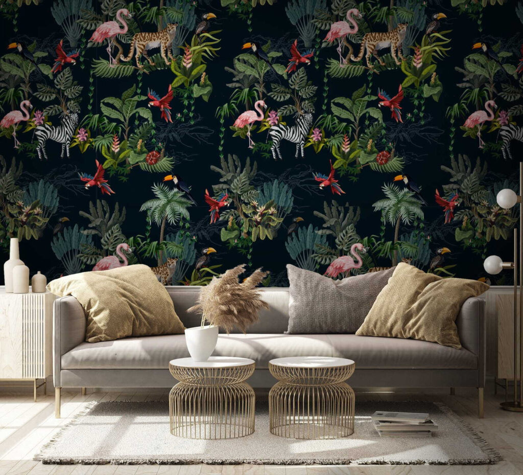 Pattern of flamingos and zebras u52521pig1 1024x929 - Pattern of flamingos and zebras - tegory