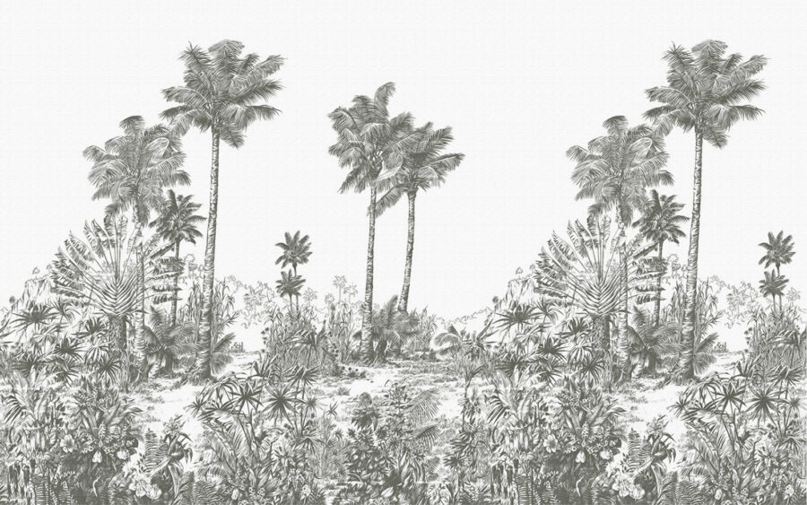 Drawing of palm trees