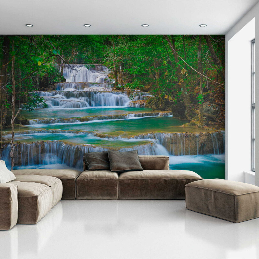 Waterfall in a forest Waterfall in a forest