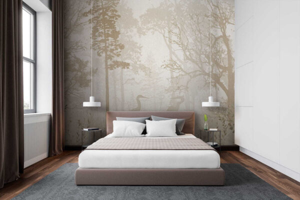 Bird in a forest Wall murals Bird in a forest