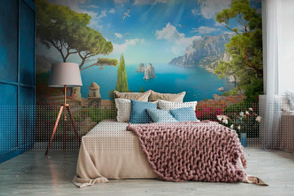 Stone stairs leading to a body of water Stone stairs leading to a body of water