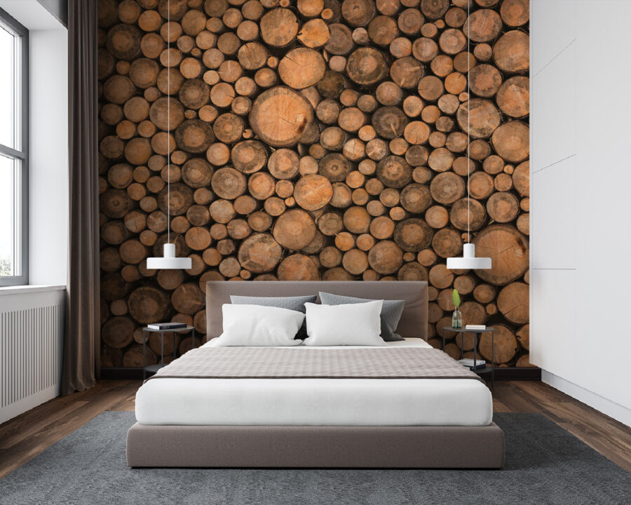 Group of round logs