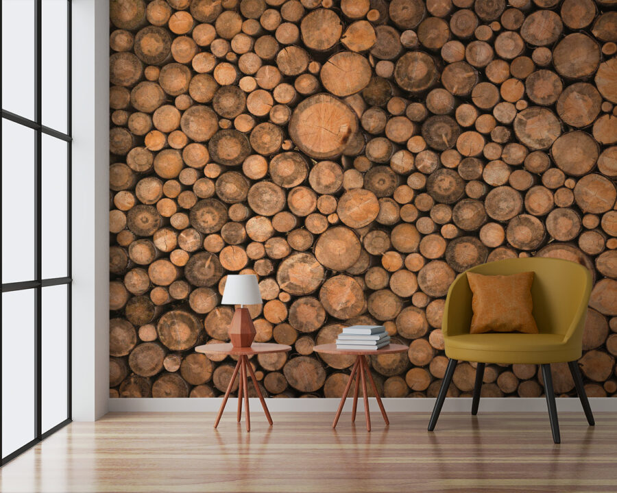 Group of round logs