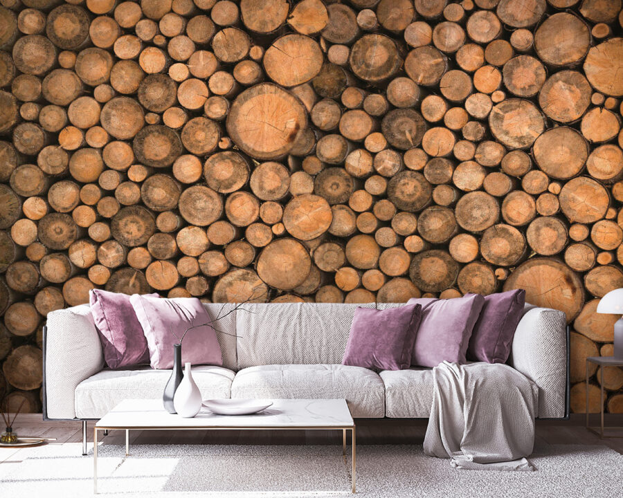 Group of round logs