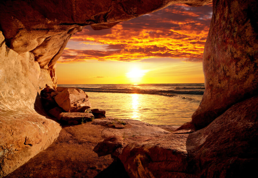 Wall murals Sunset over a body of water - Image 13