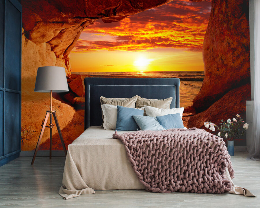 Wall murals Sunset over a body of water - Image 3