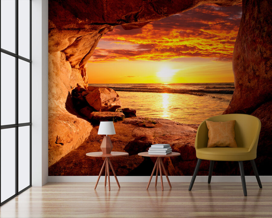 Wall murals Sunset over a body of water - Image 7