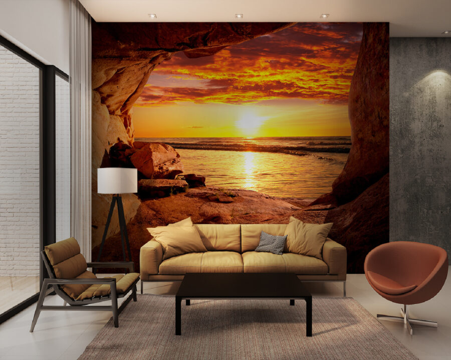 Wall murals Sunset over a body of water - Image 6