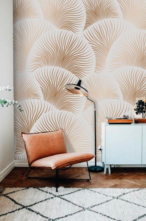 Pattern of circles and lines