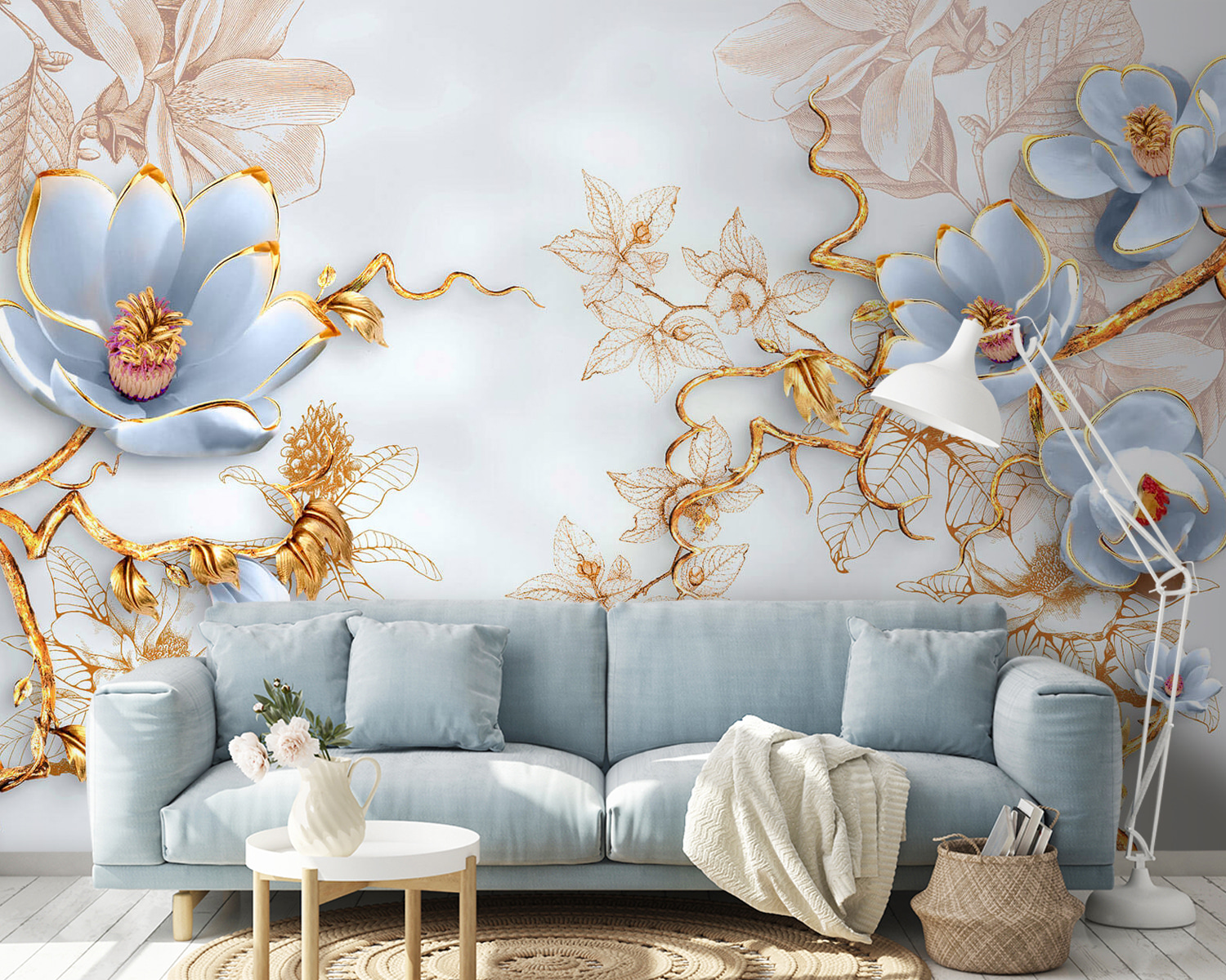 Delicate blooms on a soft backdrop u60416v2pig14m - Delicate blooms on a soft backdrop - tegory